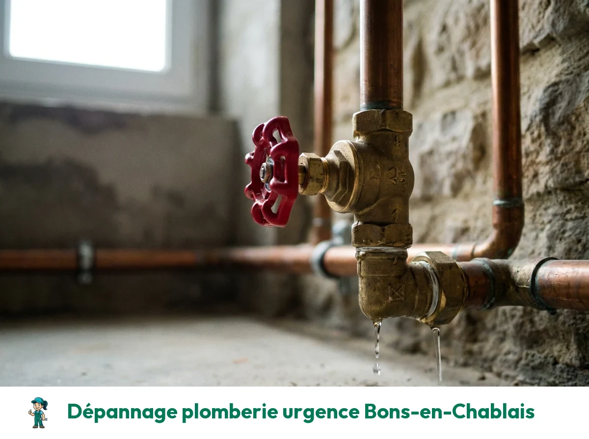 Dépannage plomberie urgence à Bons-en-Chablais