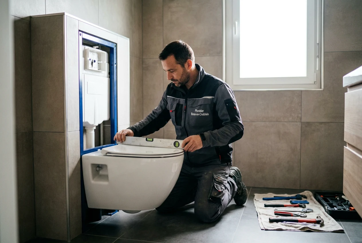 Remplacement de WC à Bons-en-Chablais